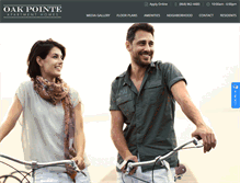 Tablet Screenshot of oakpointeapartment.com